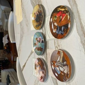 Norman Rockwell plates from the Heritage collection
